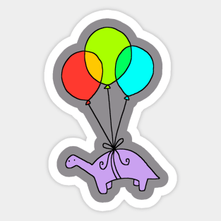 balloon dino Sticker